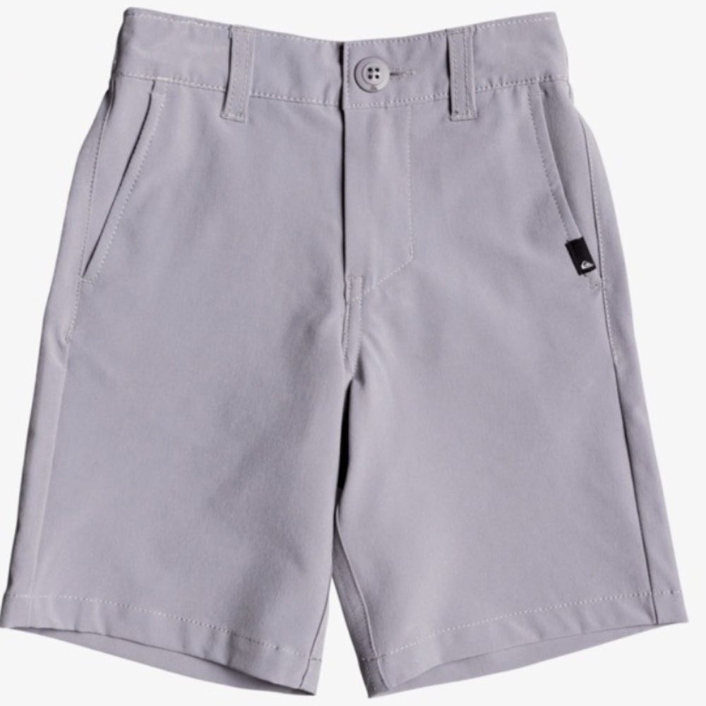 Quiksilver Boys Union 14" Amphibian Gray Boardshorts Lightweight Size 5/6